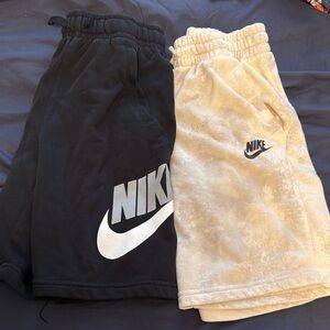 Nike Kids' Black and Beige Shorts Set